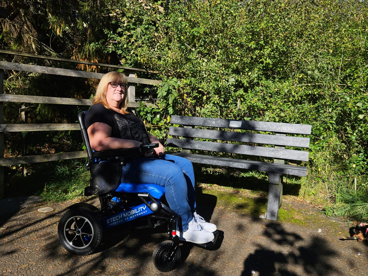 Customer photo review of Lightweight Electric Wheelchair Freedom Elite ST