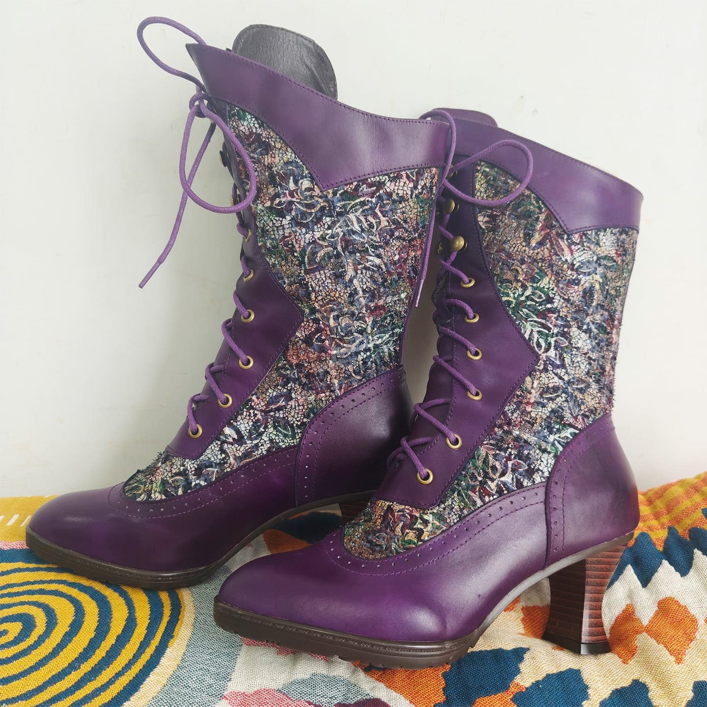 Customer photo review of Victorian Elegance Mid-Calf Boots