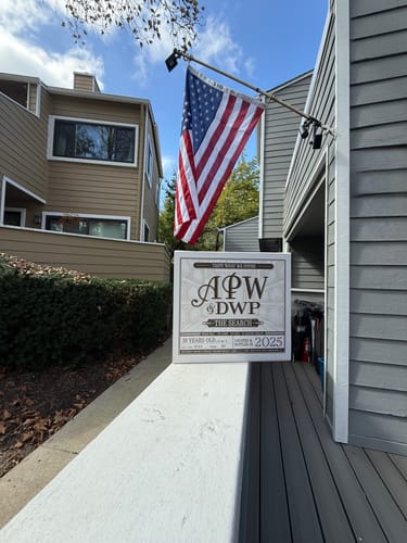 Customer photo review of Ultra Heavy Duty American Flag - 2-ply Polyester - Made In USA