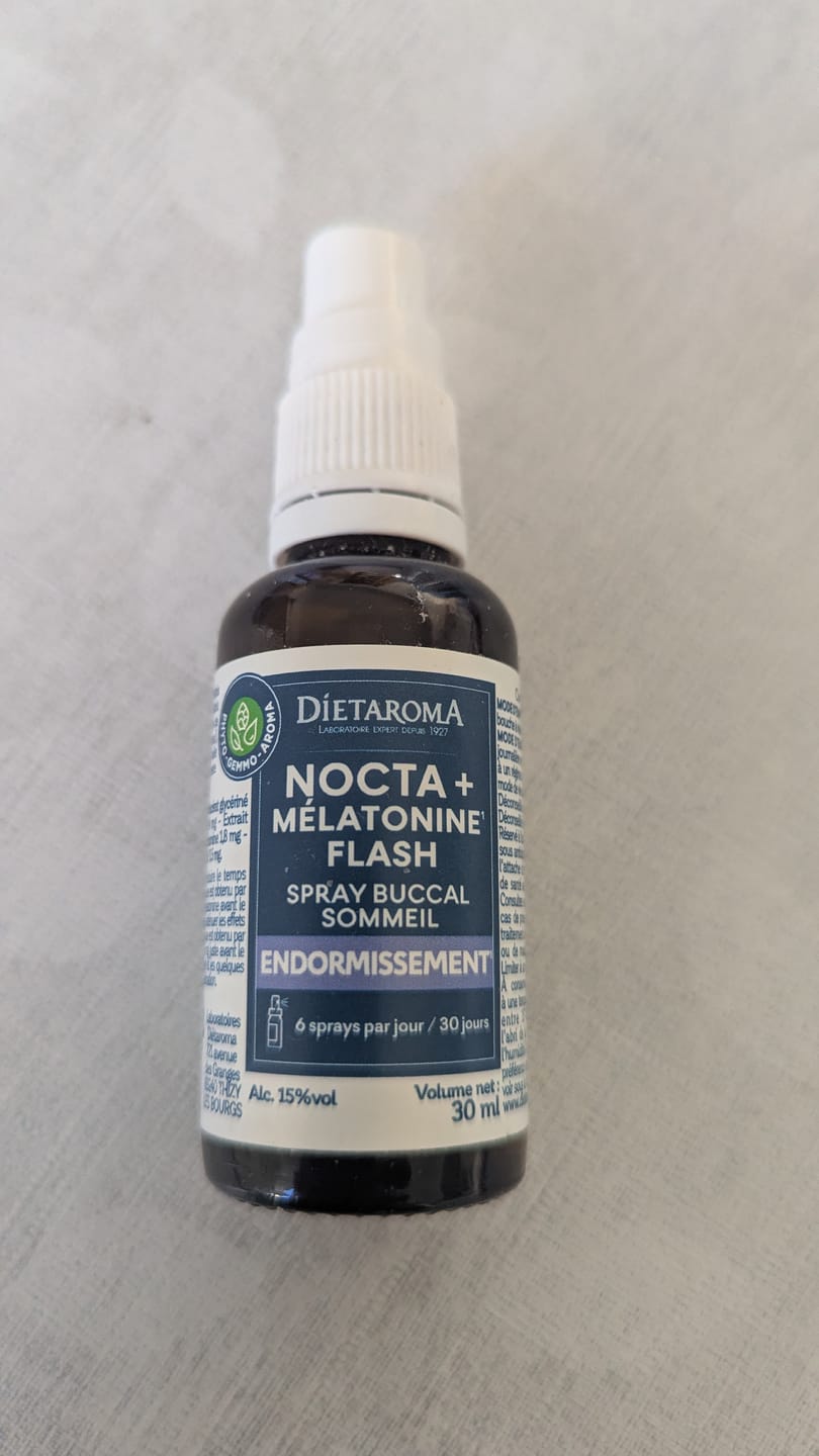 Customer photo review of Nocta+ mélatonine flash-spray-30ml-Dietaroma