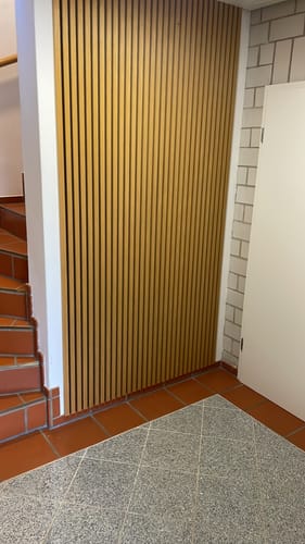 Customer photo review of Akustikpaneele Rustikale Eiche | 240 cm x 60 cm | Dreiseitiges Echtholzfurnier