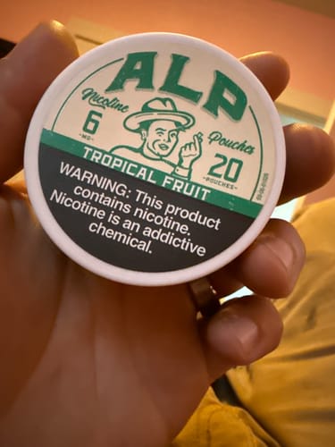 Customer photo review of Tropical Fruit Nicotine Pouches