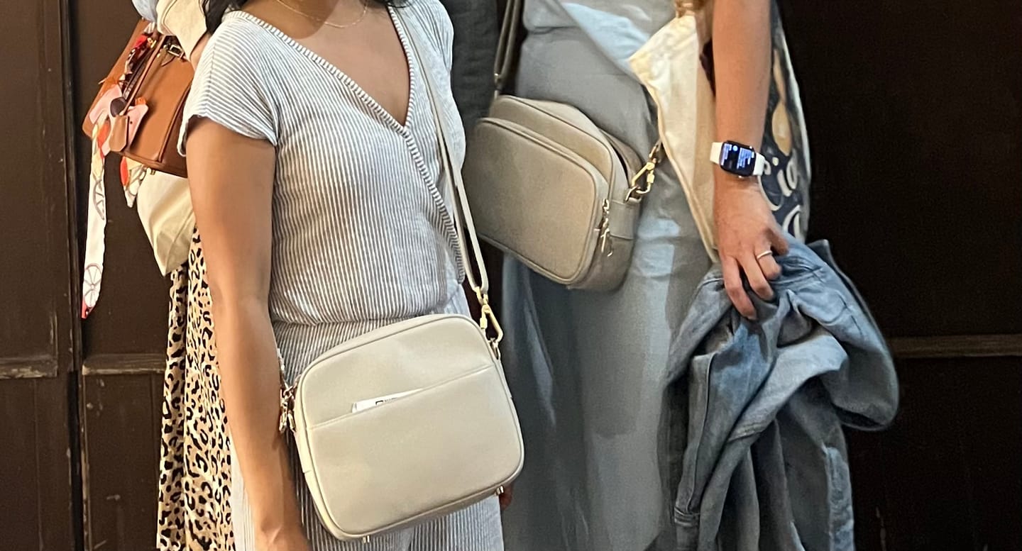 Customer photo review of Verona Crossbody With Slash-Resistant Locking Clasp Straps