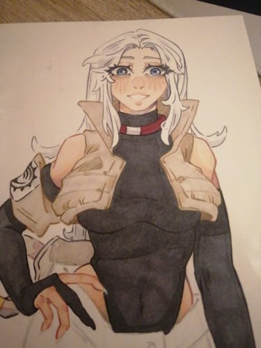 Customer photo review of Ohuhu Honolulu 24 Skin Tone Colors Dual Tips Portrait Alcohol Art Markers