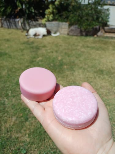 Customer photo review of Strawberry Conditioner Bar
