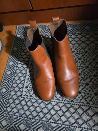 Customer photo review of Botín Hombre Chelsea Camel