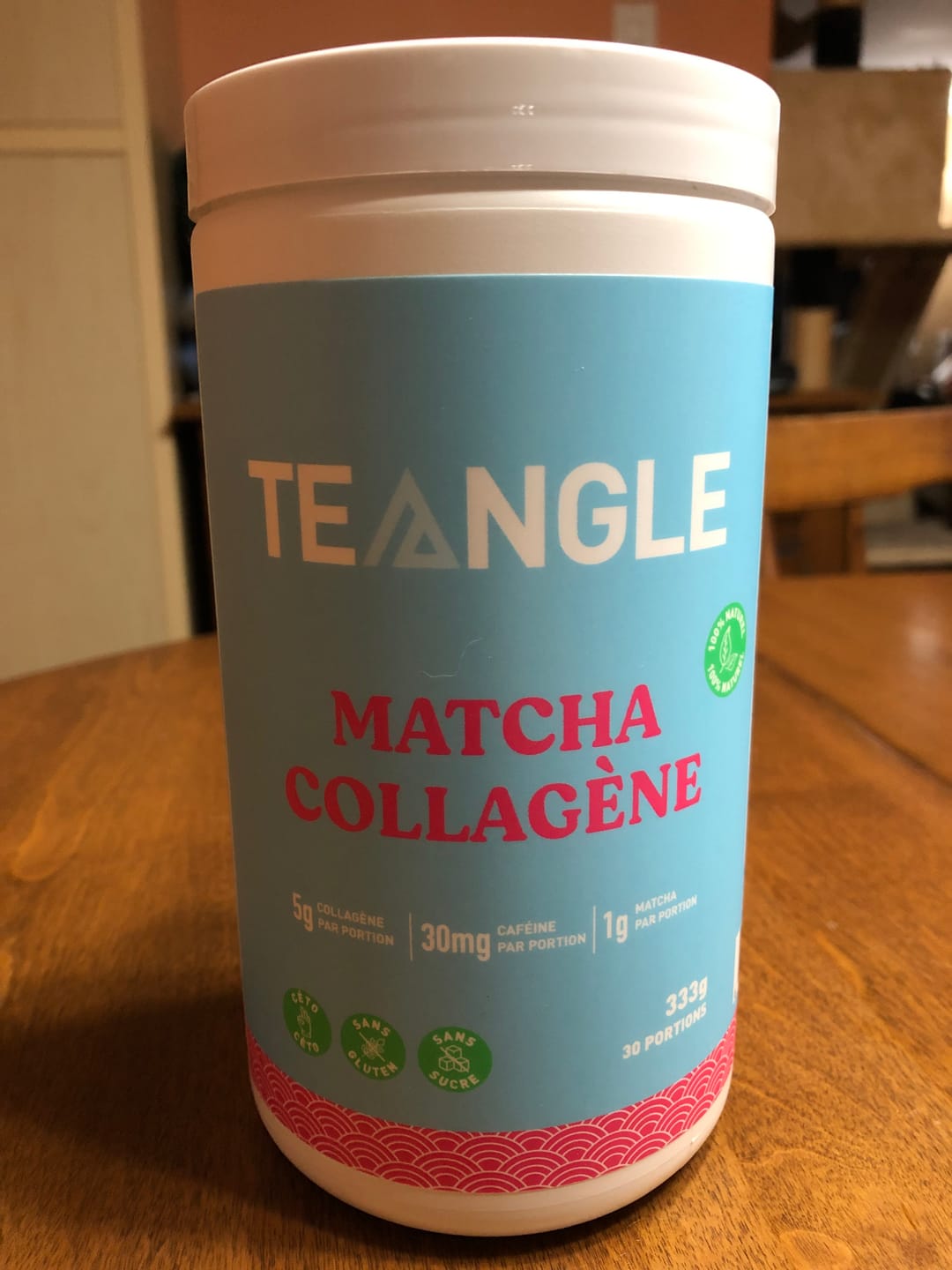 Customer photo review of Teangle - Matcha Collagène 333g - 411g