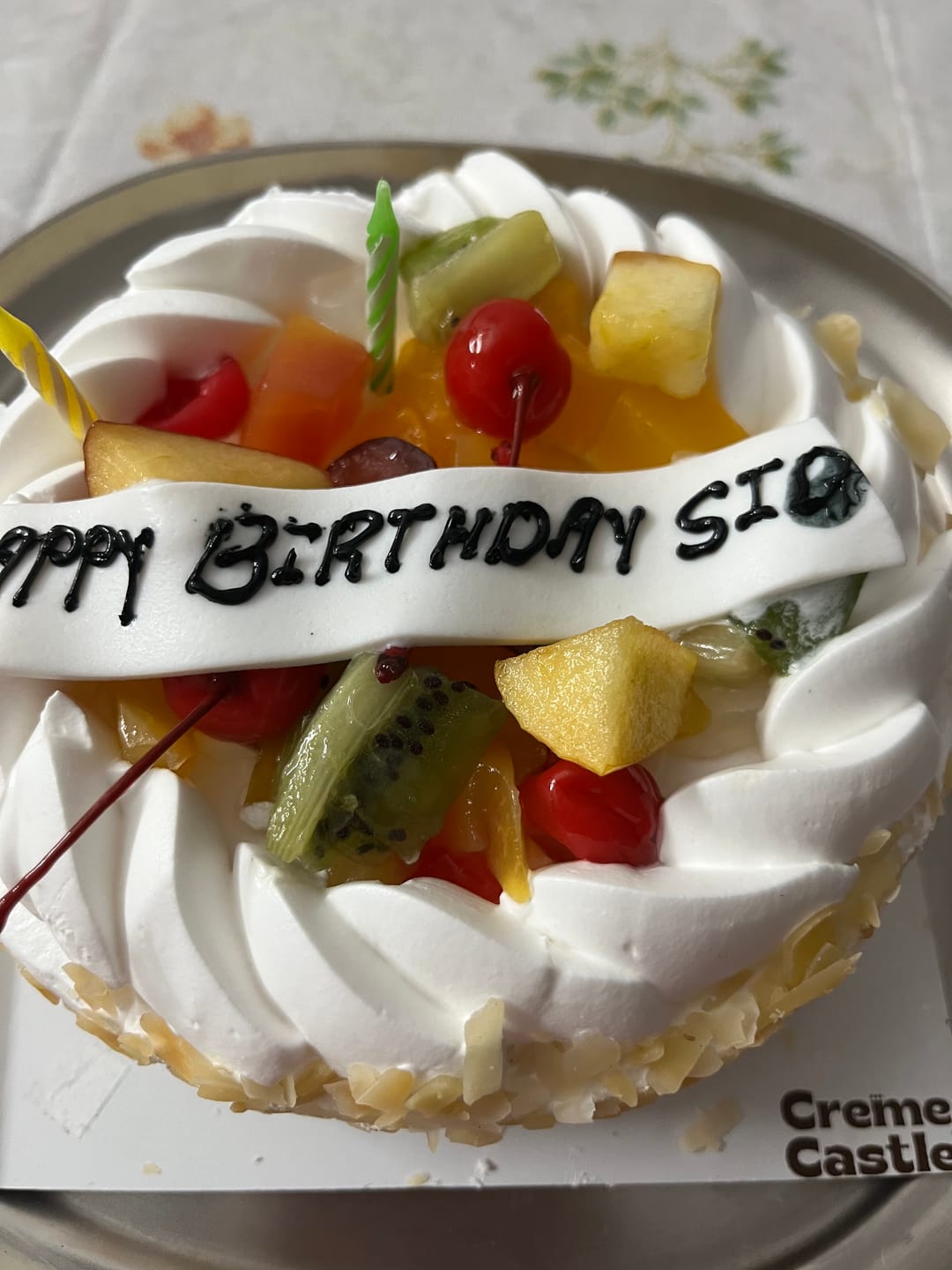 Customer photo review of Fresh Fruit Cake