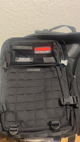 Customer photo review of But... Did You Die? PATCH