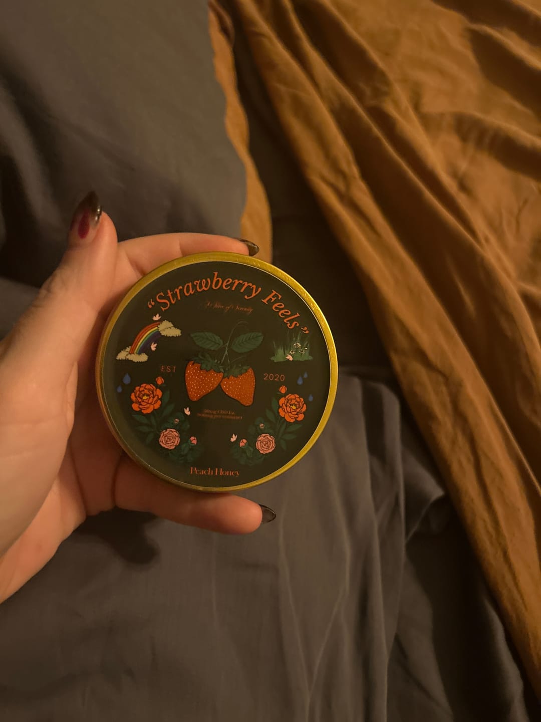 Customer photo review of "Strawberry Feels" CBD Gummies