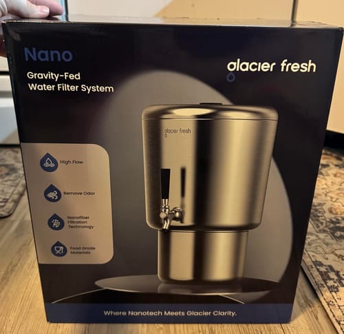 Customer photo review of Glacier Fresh 3G Countertop Water Filter System, Gravity Water Filter System