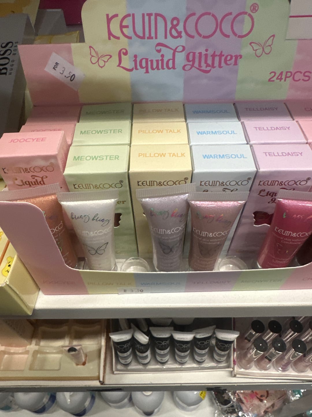 Customer photo review of Kevin & Coco Liquid Glitter - Wholesale Display 24 Units (KC248742)