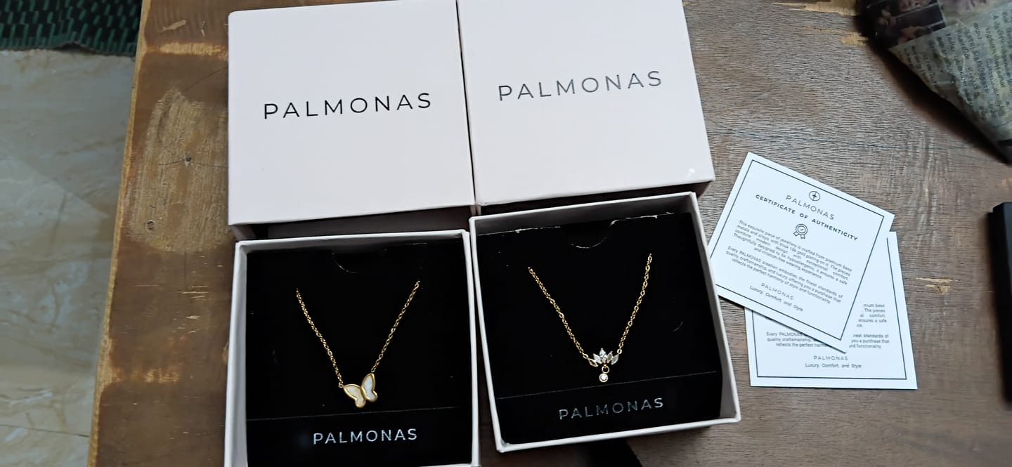 Customer photo review of Little Butterfly Necklace
