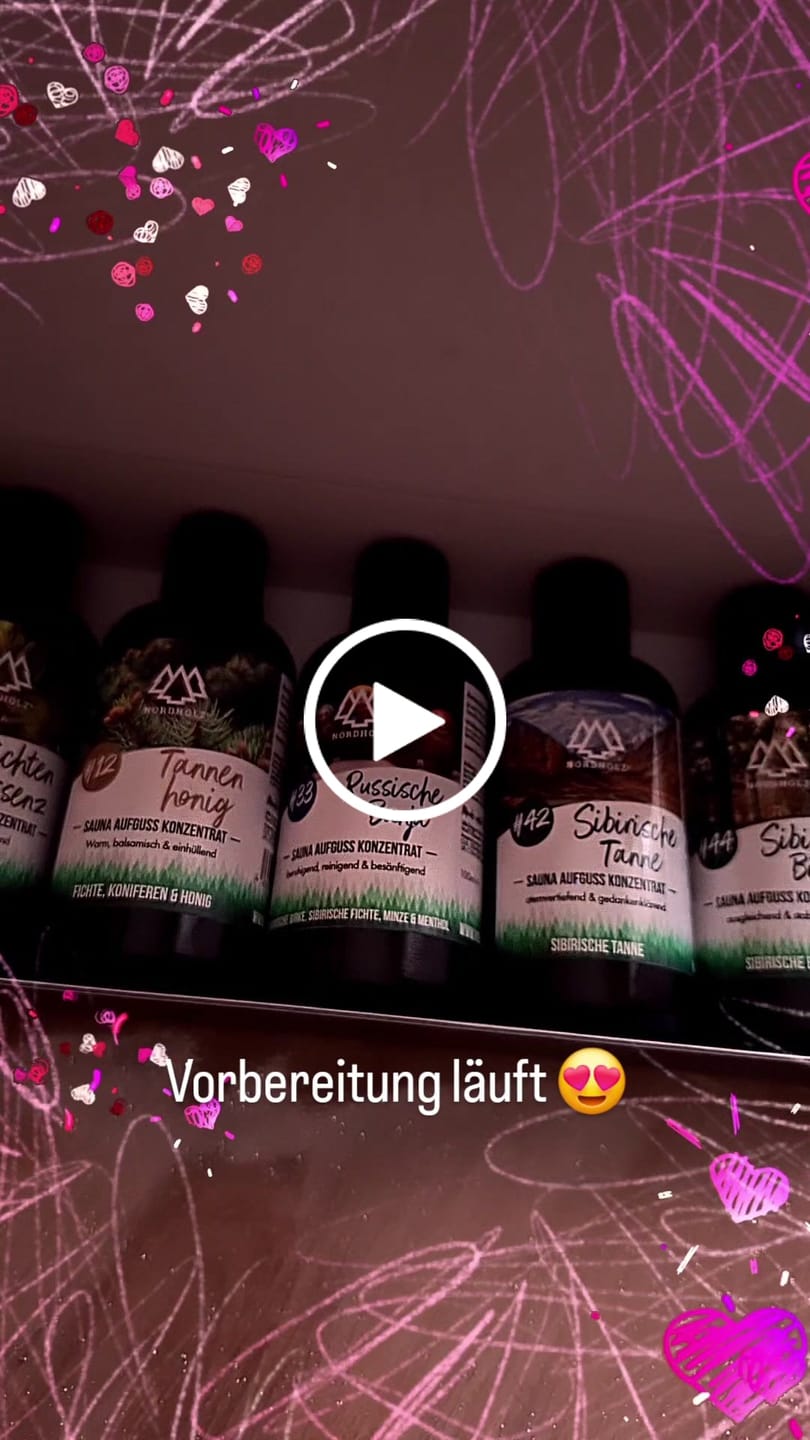 Customer video review of Saunaaufguss Konzentrat 4+1 Gratis