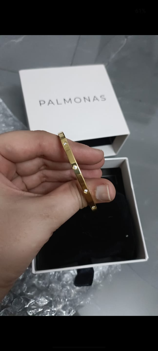 Customer photo review of Floral Diamonds Bangle Bracelet