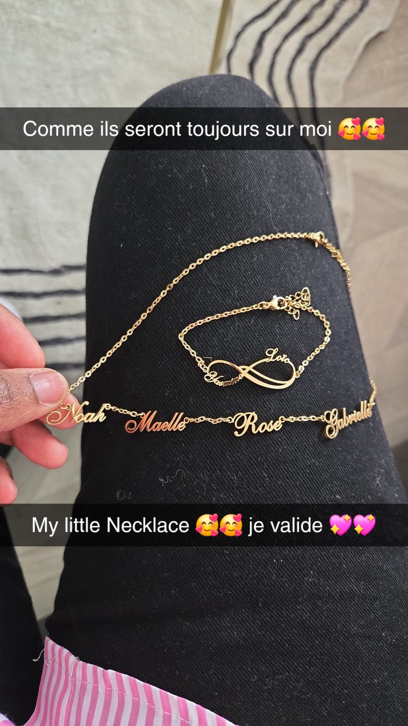 Customer photo review of Collier Personnalisé Plusieurs Prénoms