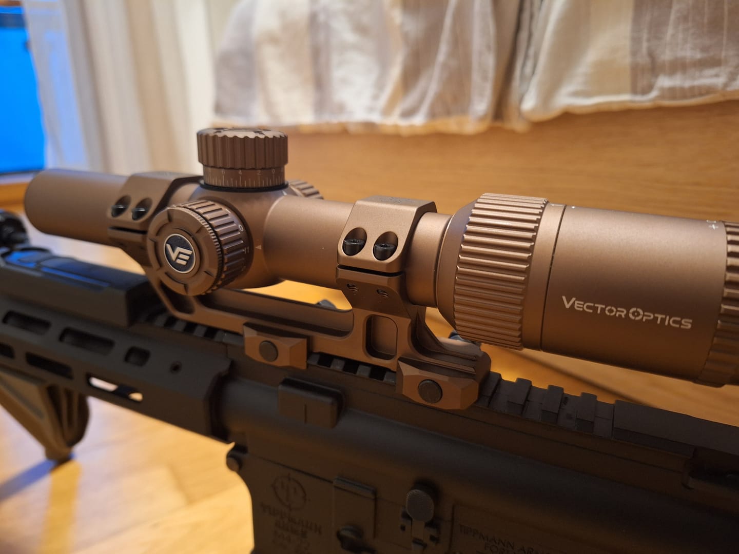 Customer photo review of Vector Optics XASR-3035 X-Accu Blockmontage für 30mm Tubus, 21mm ext. Picatinny for AR, h=38mm FDE