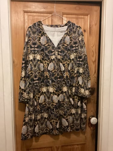 Customer photo review of Luxury Dressmaking 100% Digital Printed Cotton Lawn- 55" (Night Blossom)