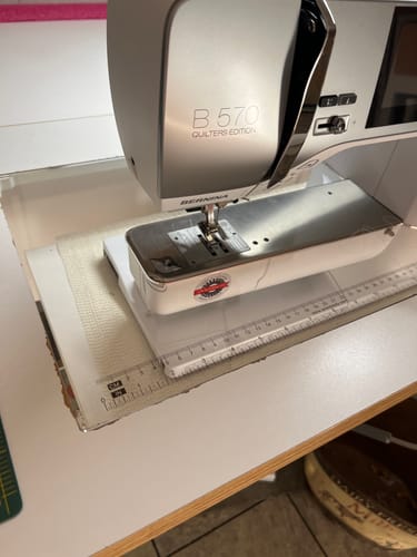 Customer photo review of Sew Steady Custom Acrylic Cabinet Insert