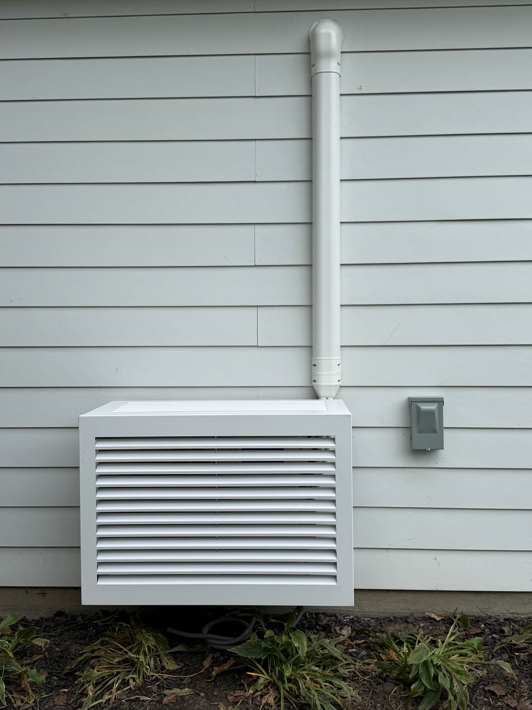 Customer photo review of Mini-Split AC Cover - White