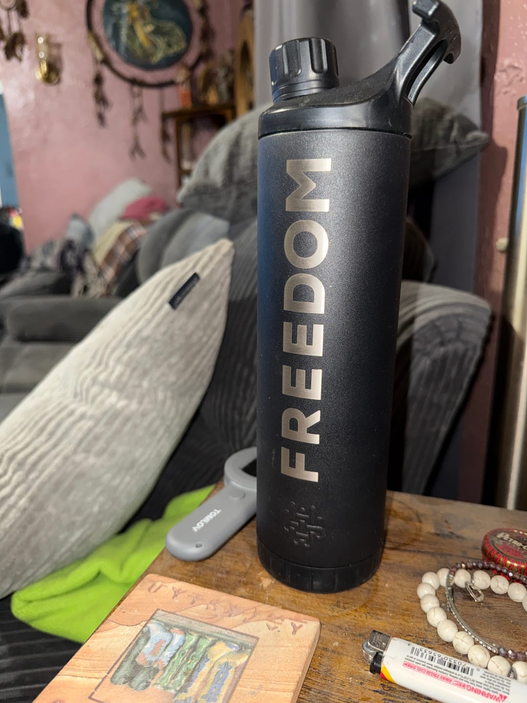 Customer photo review of Freedom Stainless Steel 24oz Tumbler