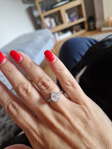 Customer photo review of Teardrop From Heaven Urn Ring