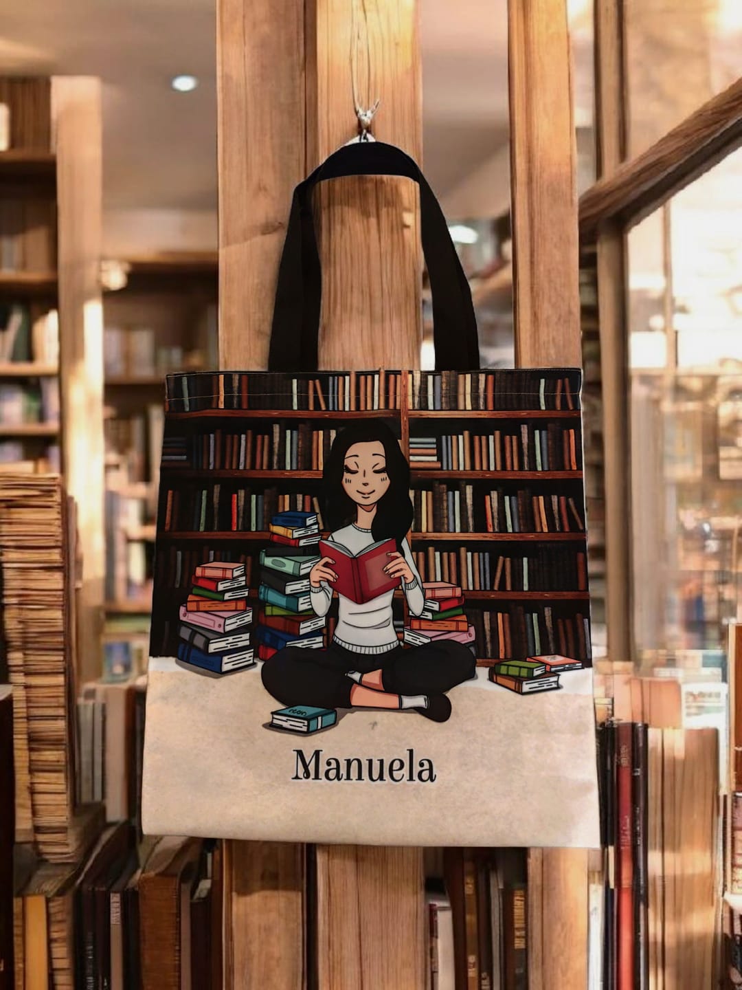 Customer photo review of Büchermädchen - Individuelle Tragetasche