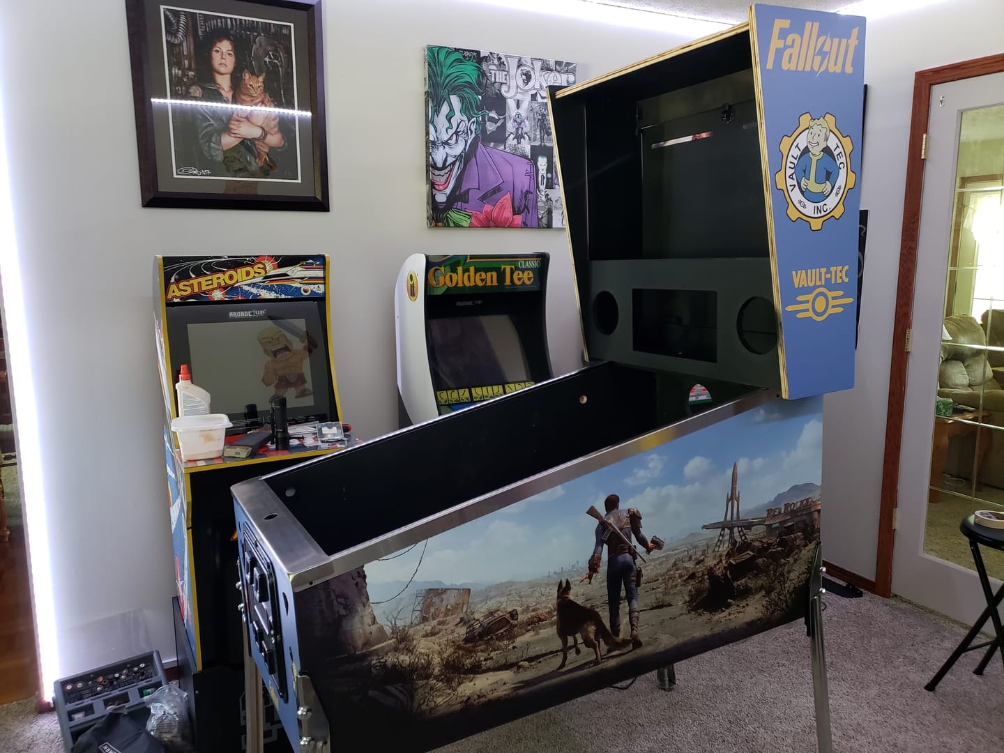 Customer photo review of Widebody Virtual Pinball Cabinet -Flat Pack- All IN Version Williams Pinball Company WPC style