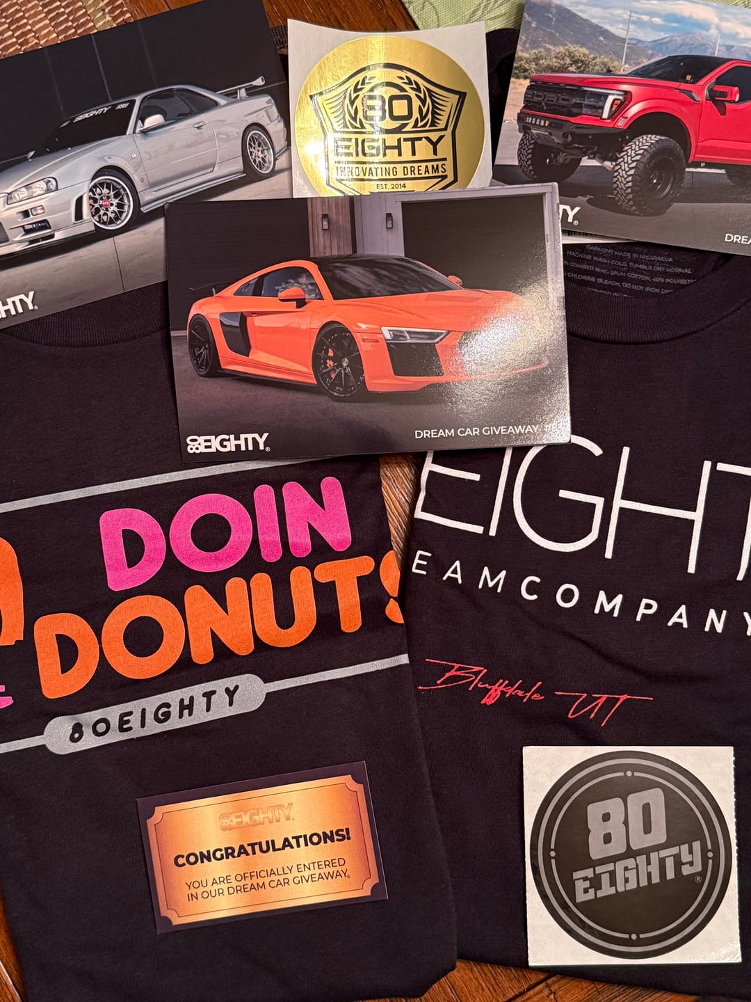 Customer photo review of 80Eighty® Doing Donuts Shirt