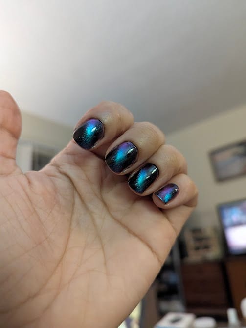 Customer photo review of Speed of Light: Force | Plush Lightning Dry Top Coat