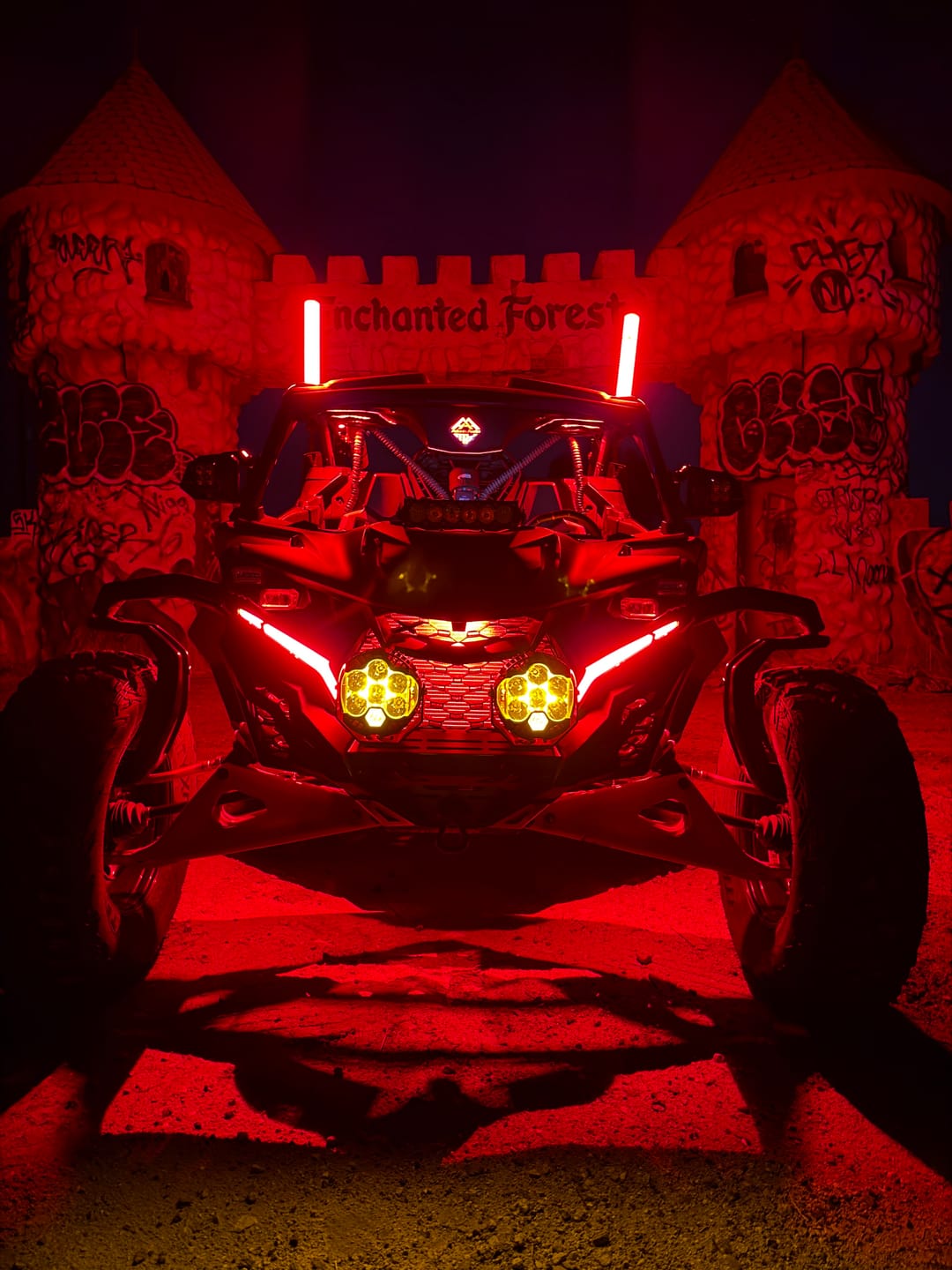 Customer photo review of CHASING COLOR RGB ROCK LIGHTS