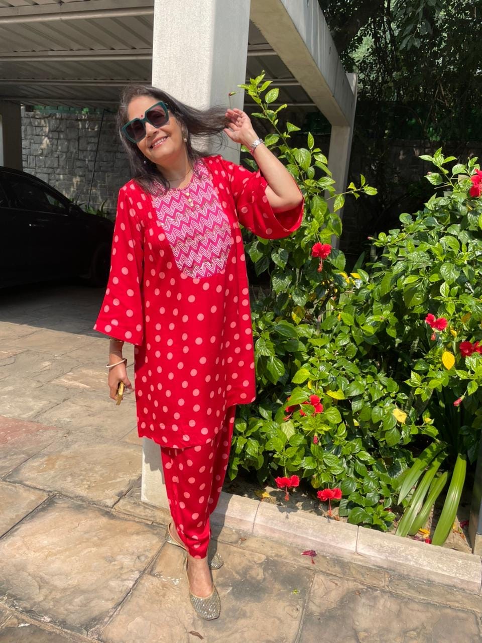 Customer photo review of Set of 2 - Laila Kurta Salwar Set