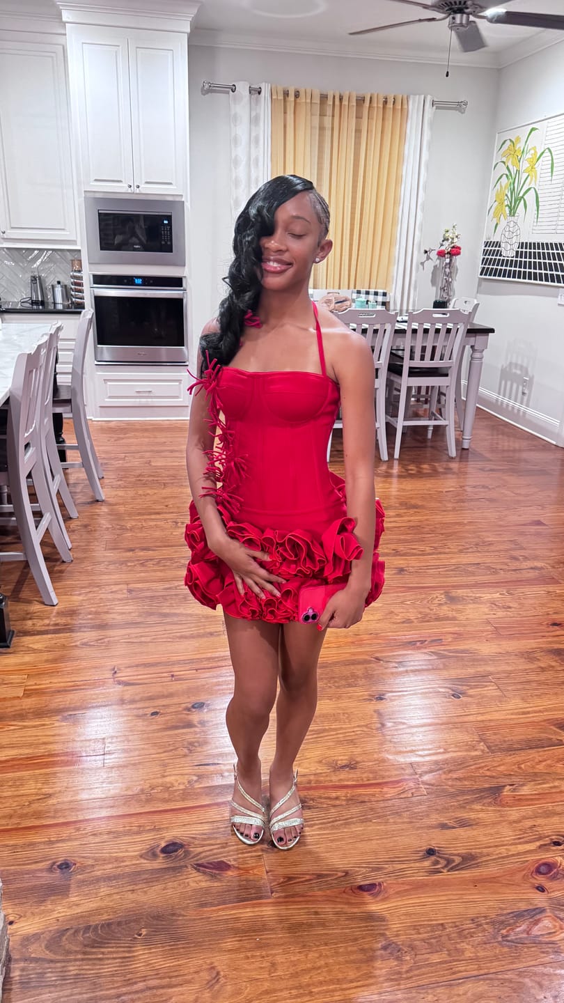 Customer photo review of Neveah Mini Dress