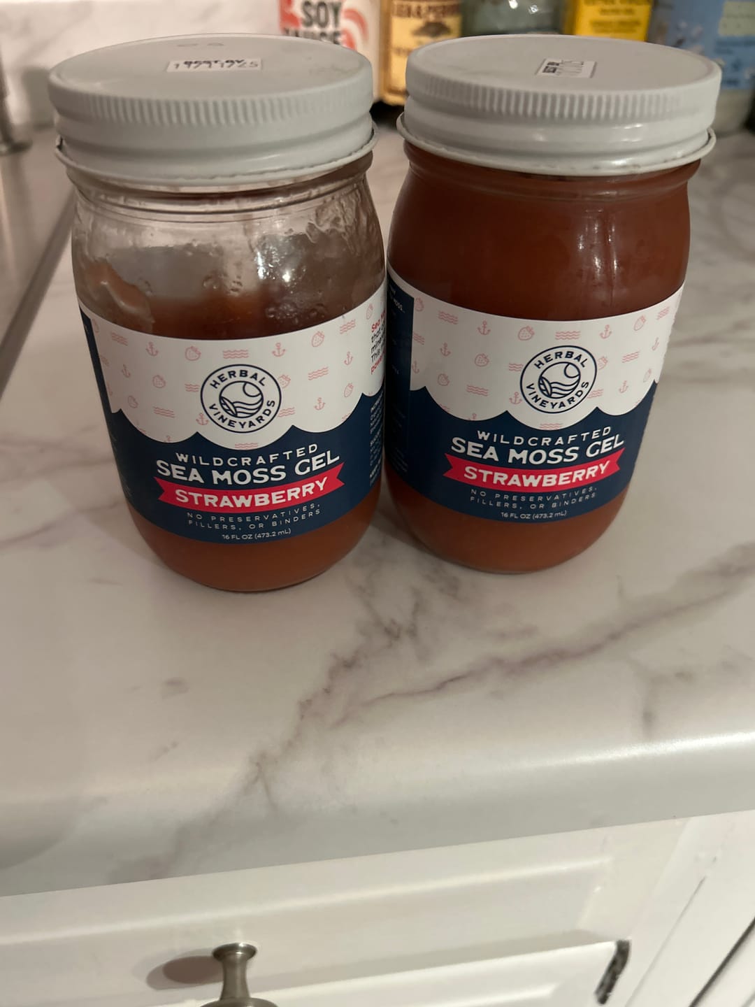 Customer photo review of EXCLUSIVE STRAWBERRY SEA MOSS GEL