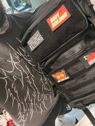 Customer photo review of Training Backpack 2.0, Black - Add Extra Patches