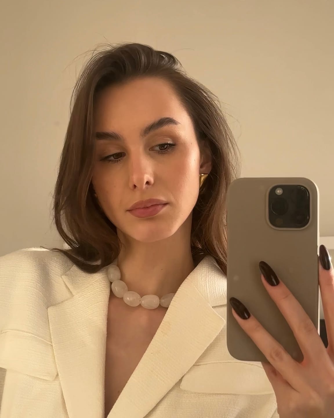 Customer photo review of Ignite Clear Quartz Necklace