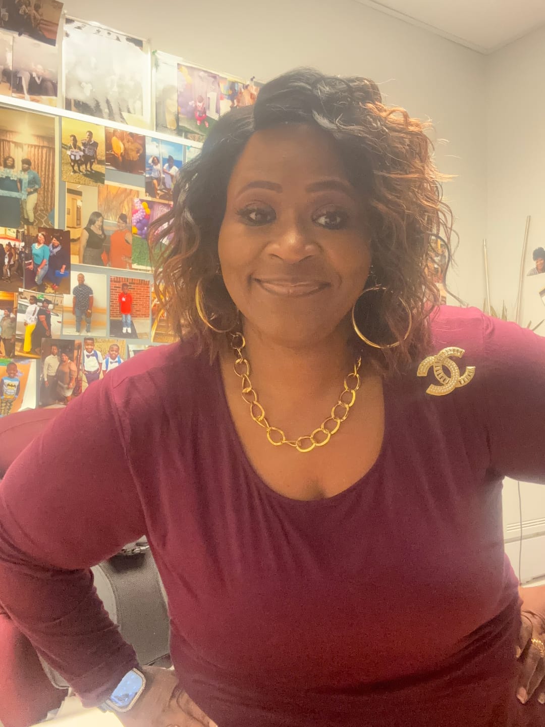 Customer photo review of Mayde Beauty 5" Invisible Lace Part Wig - BECCA