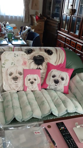 Customer photo review of Petcanva©オーダーメイド ペット似顔絵