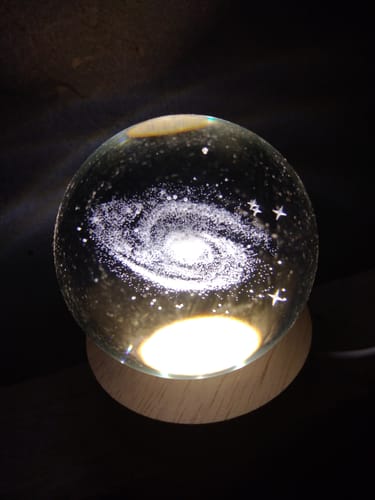 Customer photo review of Orb of Wonders - Crystal Lamp