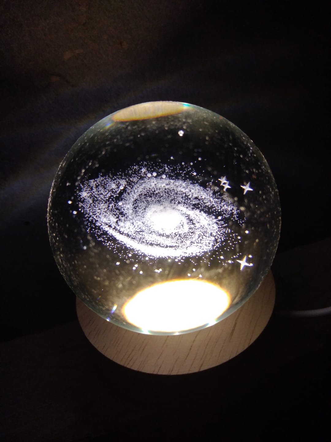 Customer photo review of Orb of Wonders - Crystal Lamp