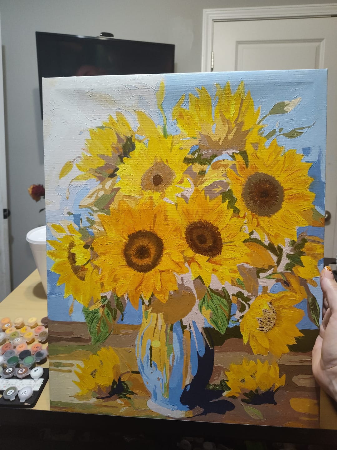 Customer photo review of Vase of Golden Blooms