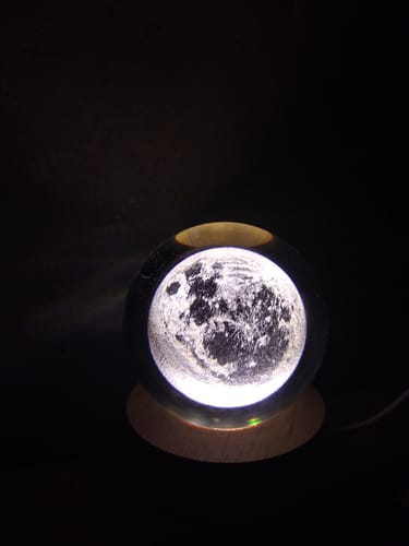 Customer photo review of Orb of Wonders - Crystal Lamp