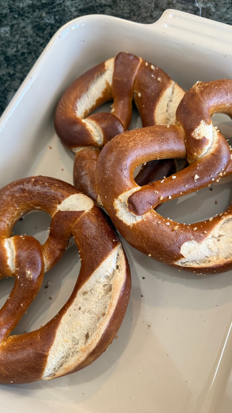 Customer photo review of XL Oktoberfest Pretzels (4 pack)