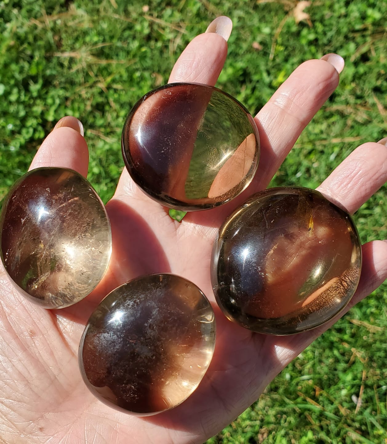 Customer photo review of Smoky Quartz Orb, Kit of 4
