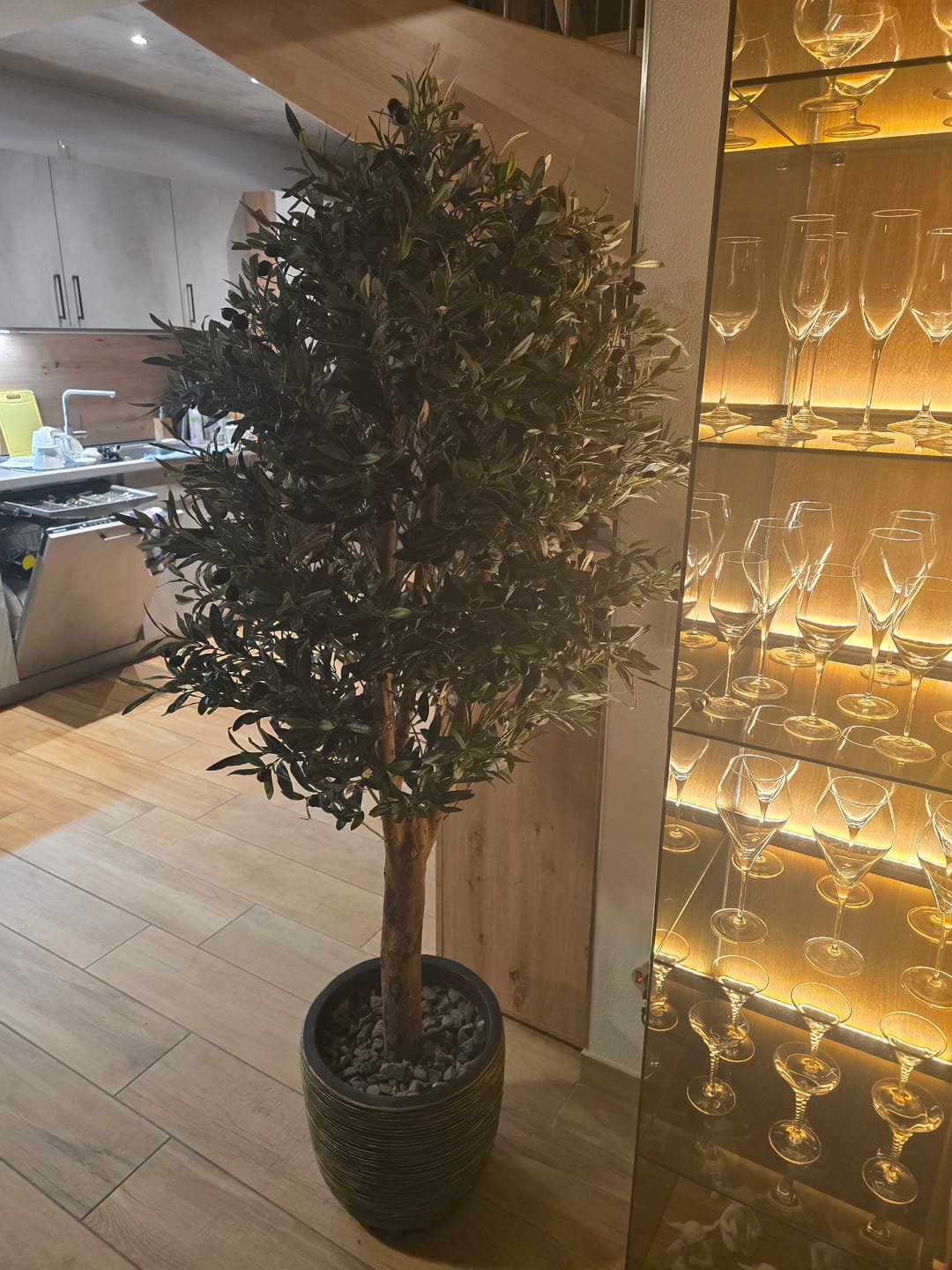 Customer photo review of Künstlicher Olivenbaum 160cm Deluxe
