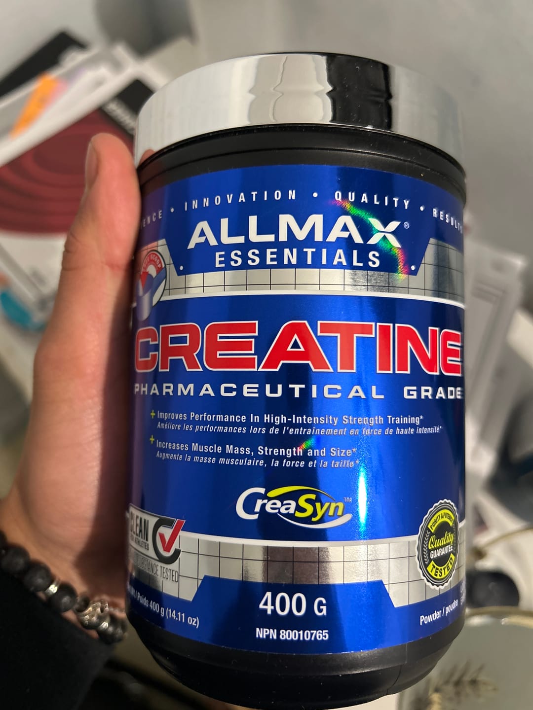 Customer photo review of Allmax - Creatine Monohydrate - 100g-1000g