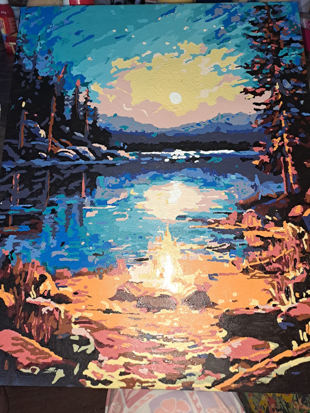 Customer photo review of Night by the Lakeside
