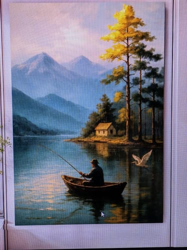 Customer photo review of A Quiet Catch Wall Art