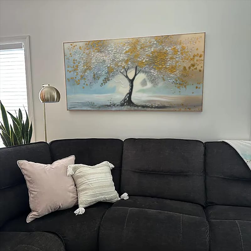 Customer photo review of Tree Abstract Textured Wall Art #TP042