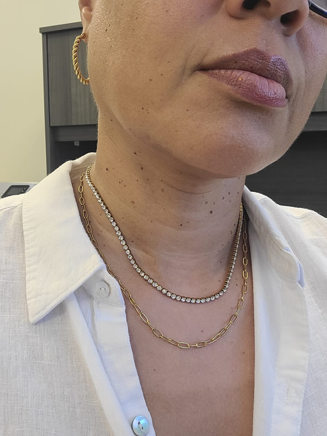 Customer photo review of Monaco Tennis Necklace (Bundle)